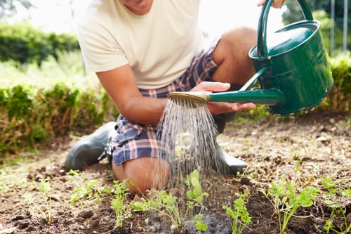 Barnes Cray gardeners sorting green waste for eco-friendly recovery