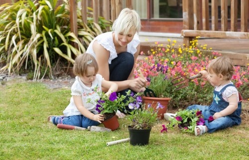 Removal of branches and green waste during garden clearance