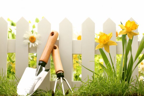 Seasonal garden maintenance in Barnes Cray with clean pathways and healthy plants